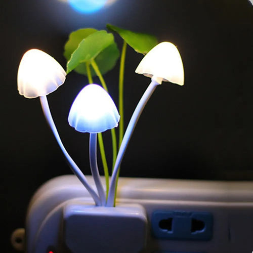 Bedroom Decoration Wall Light-control Sensor Night Light Induction Dream Fung Mushroom Lamp Home
